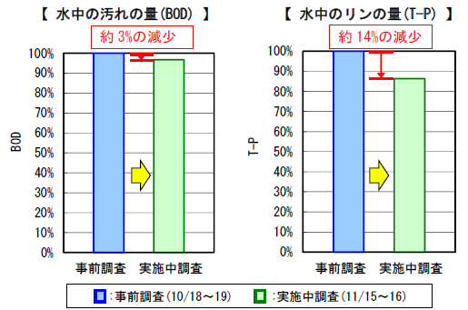 水質調査結果の比較（代表地点）