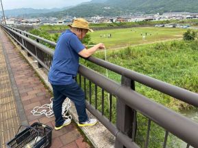 採水の様子